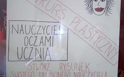 Uwaga!  Konkurs plastyczny- „Nauczyciel oczami ucznia”😊Zapraszamy!