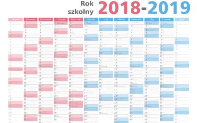 Kalendarz roku szkolnego 2018/19