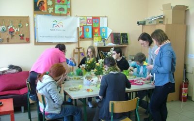 Zajęcia florystyczne w ramach Warsztatów Terapeutyczno-Integracyjnych