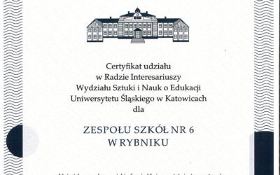 ZS6 w Radzie Interesariuszy Uniwersytetu Śląskiego